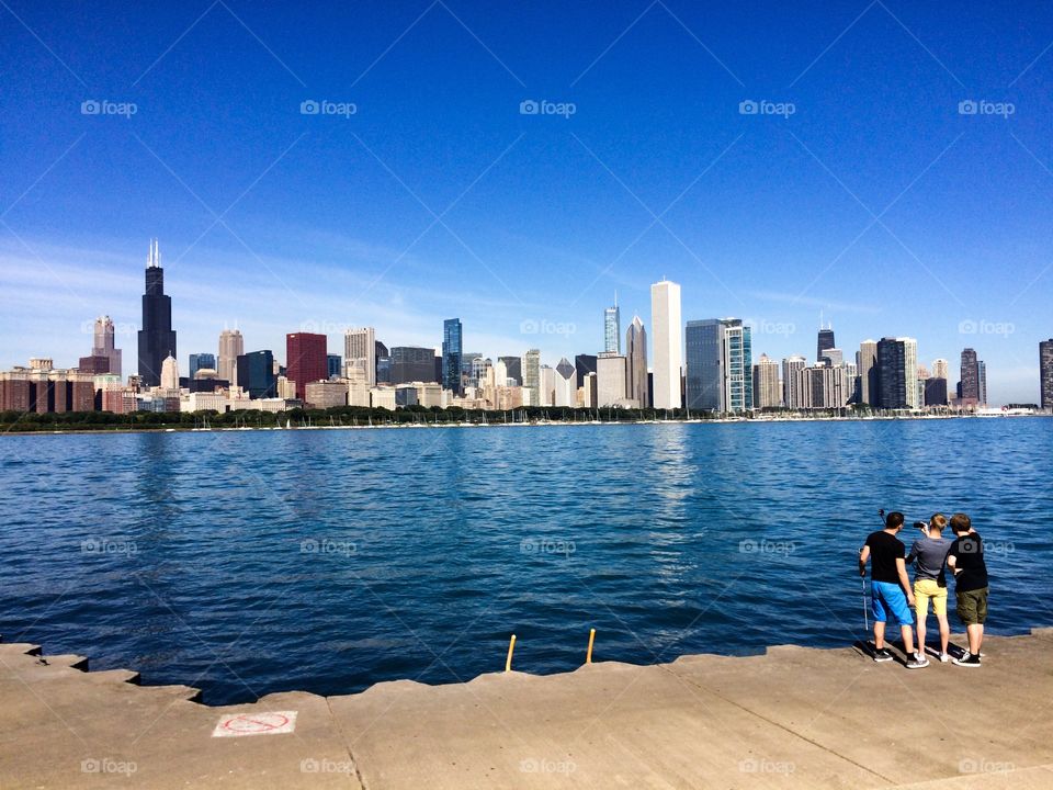 Chicago skyline from the lakefront