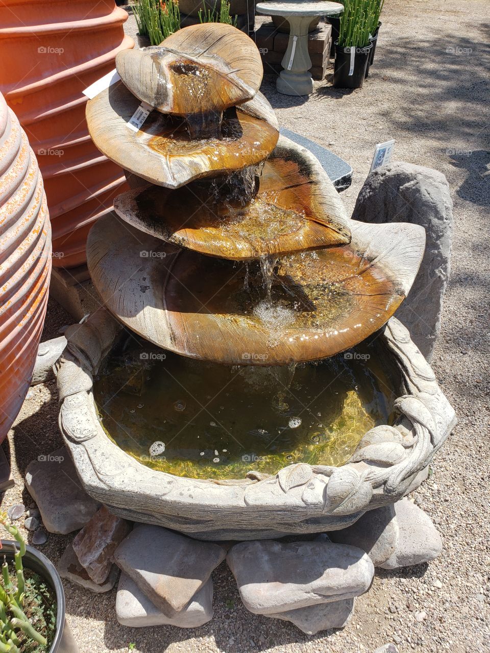 waterfall with levels