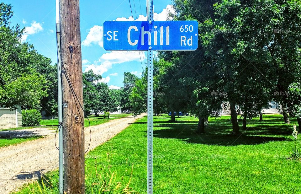 chill road. this is obviously an actual street in south central kansas