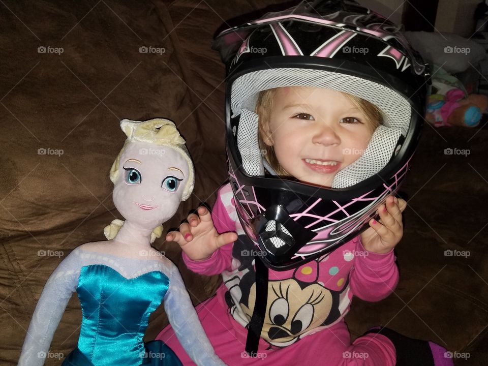 Motocross princess... My daughter loves Minnie Mouse Frozen and four wheelers LOL Vidor Texas 2018 United States of America