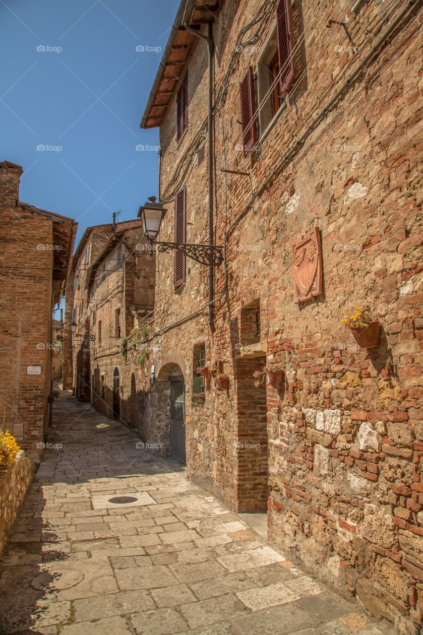 Colle di val d'elsa Town in Tuscany Italy 