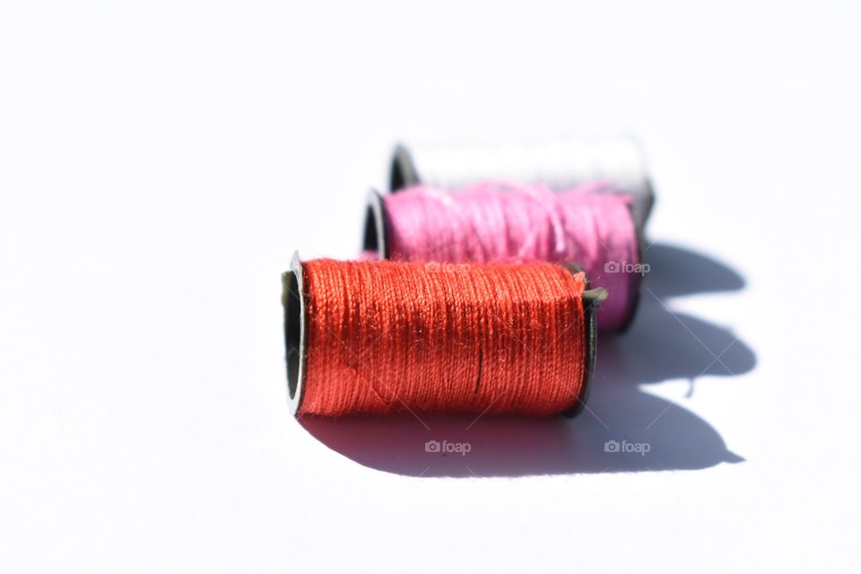 Spools of string 