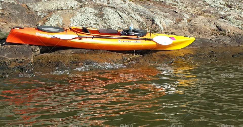 Resting kayak
