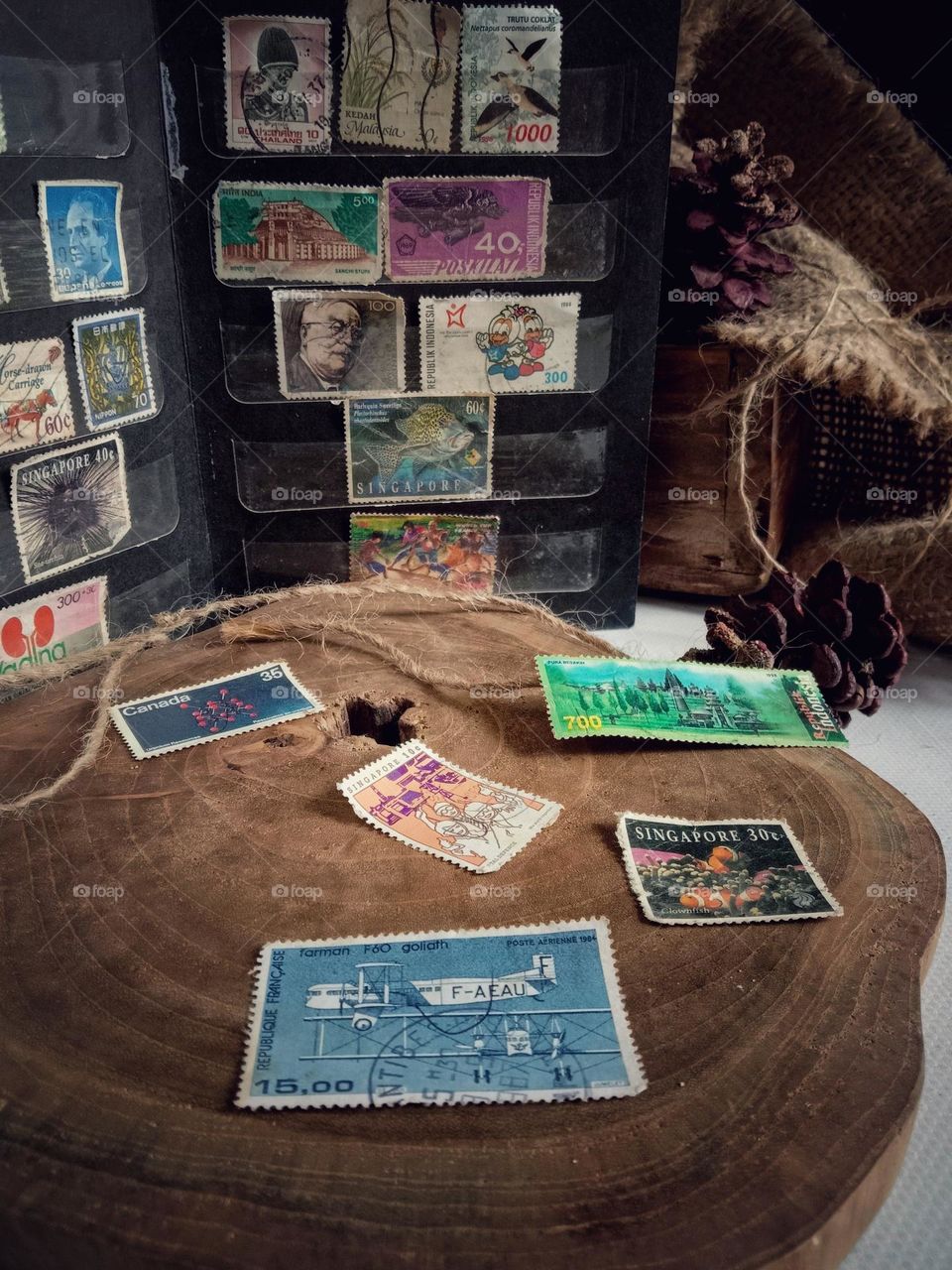 Stamp collecting is a part of philately, namely the study or combination of the study and collection of stamps.