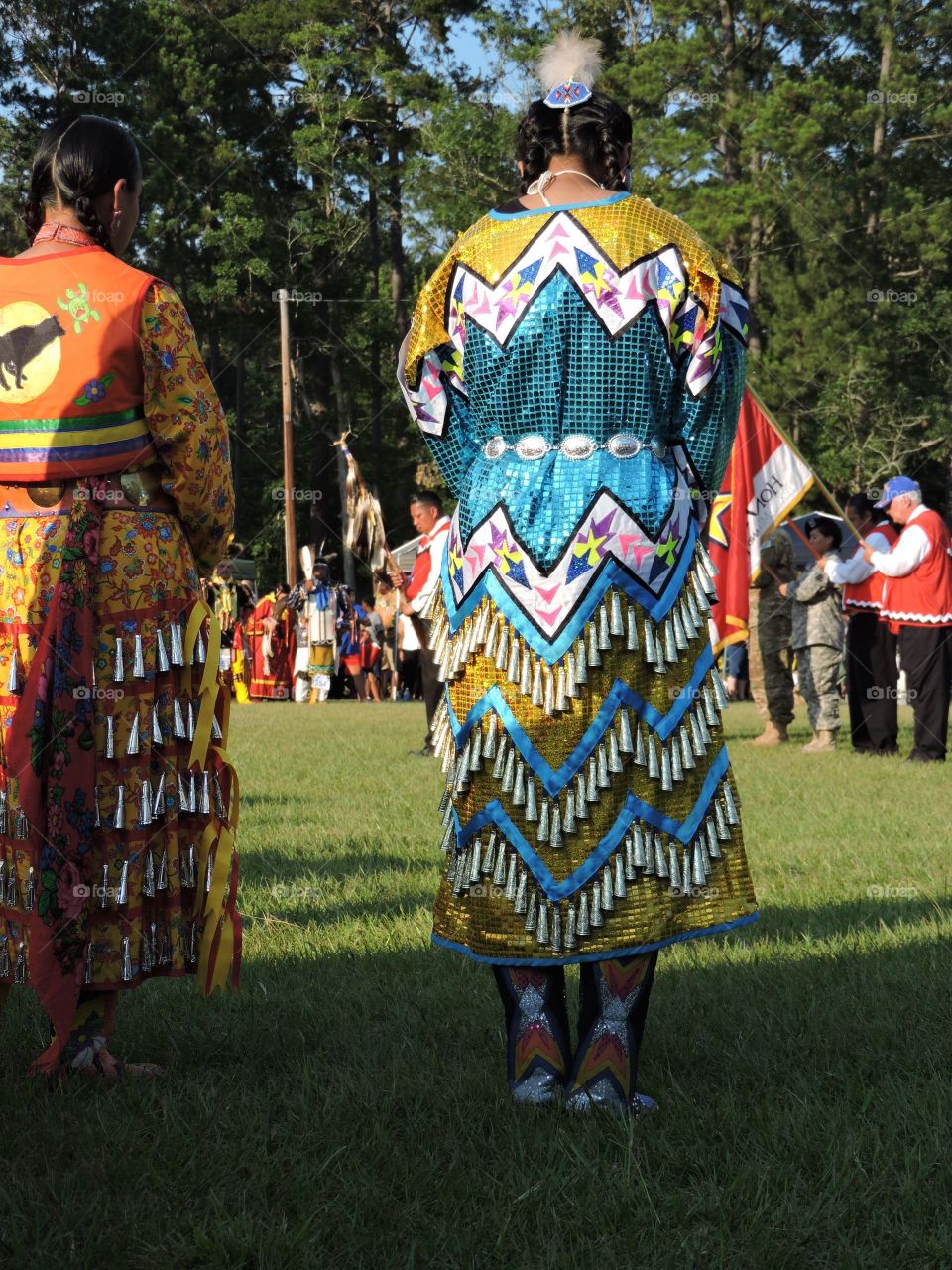 Dance at sunset. Indian powwow dance at sunset! 