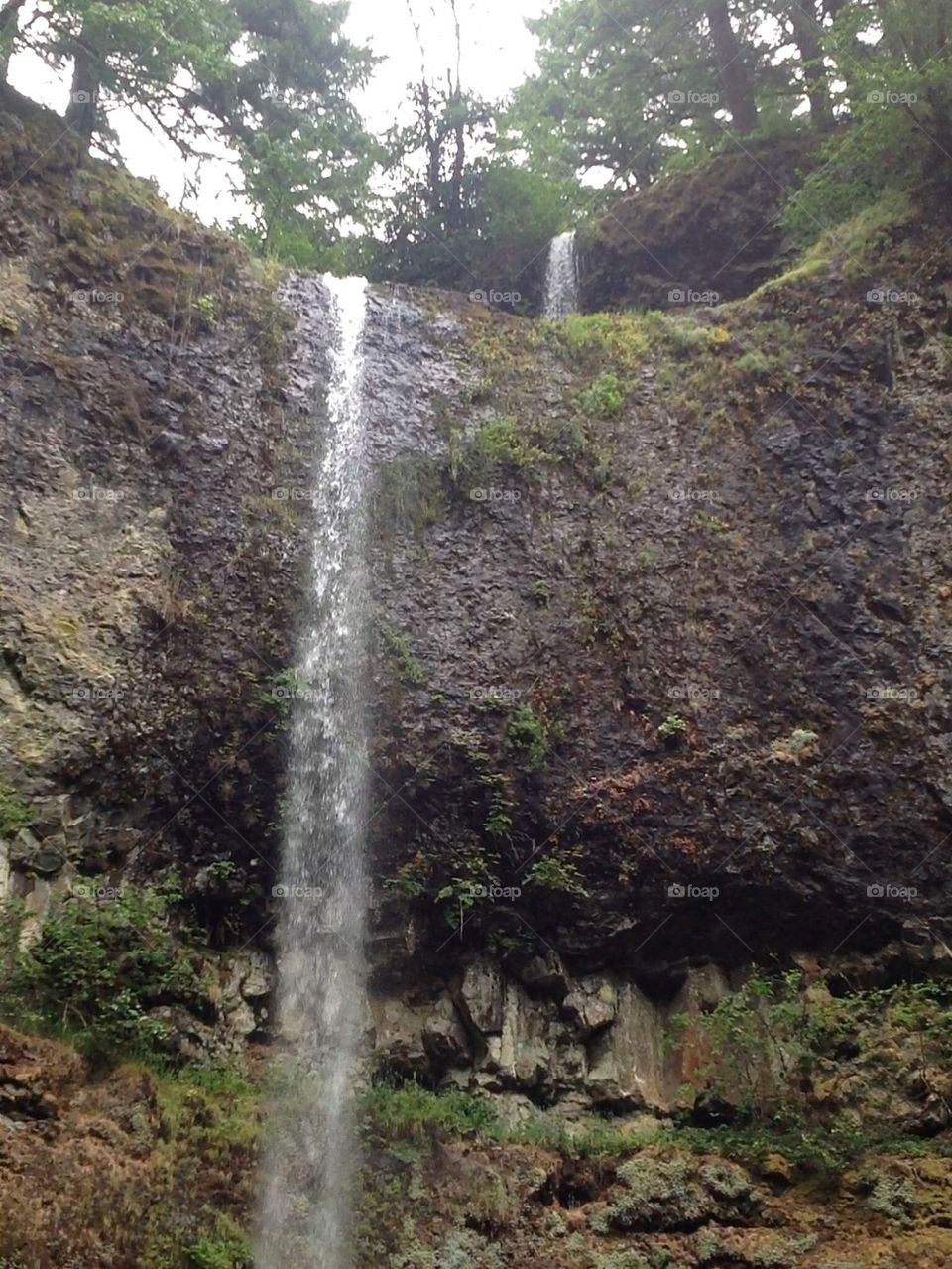 Double waterfalls