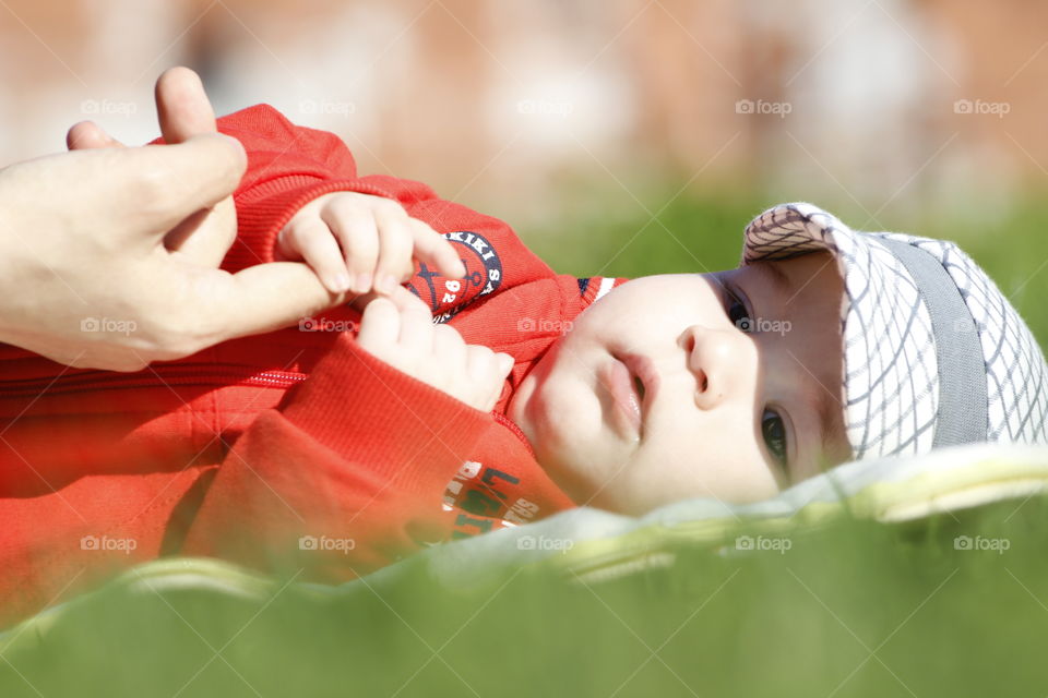 Baby and mom Hand