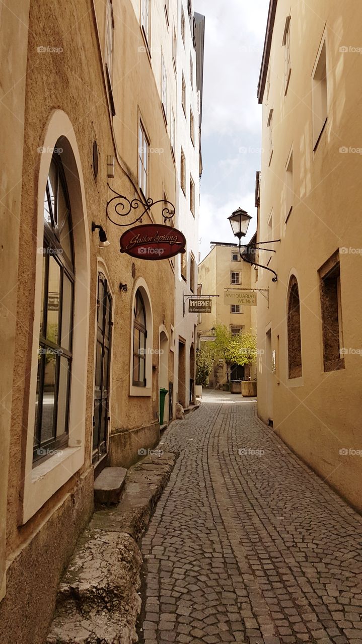 die berühmte Steingasse in Salzburg