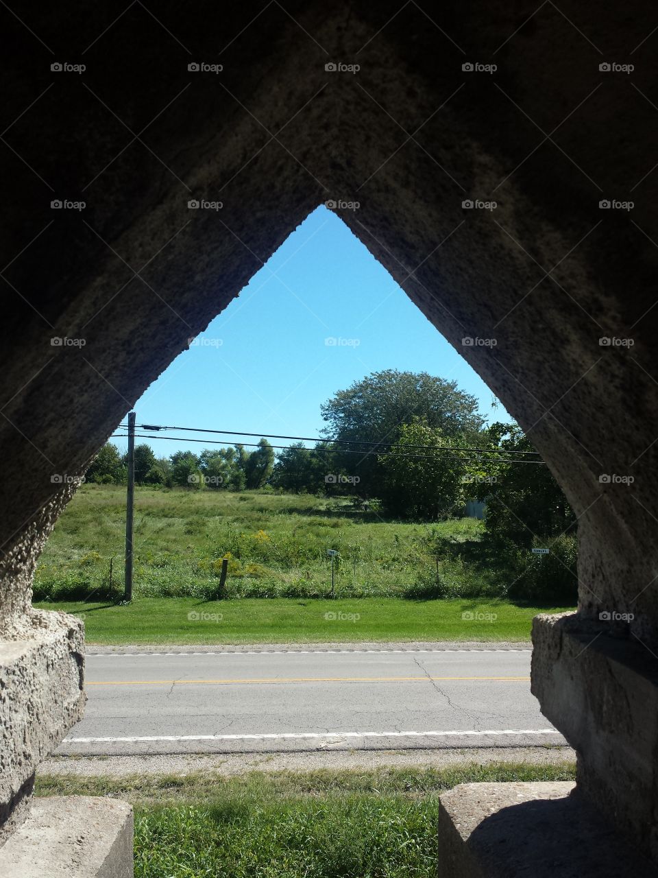 Miller Mausoleum upstairs window