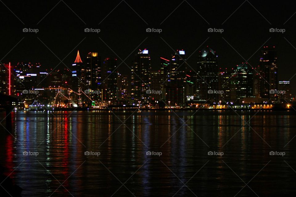 San Diego Skyline Night