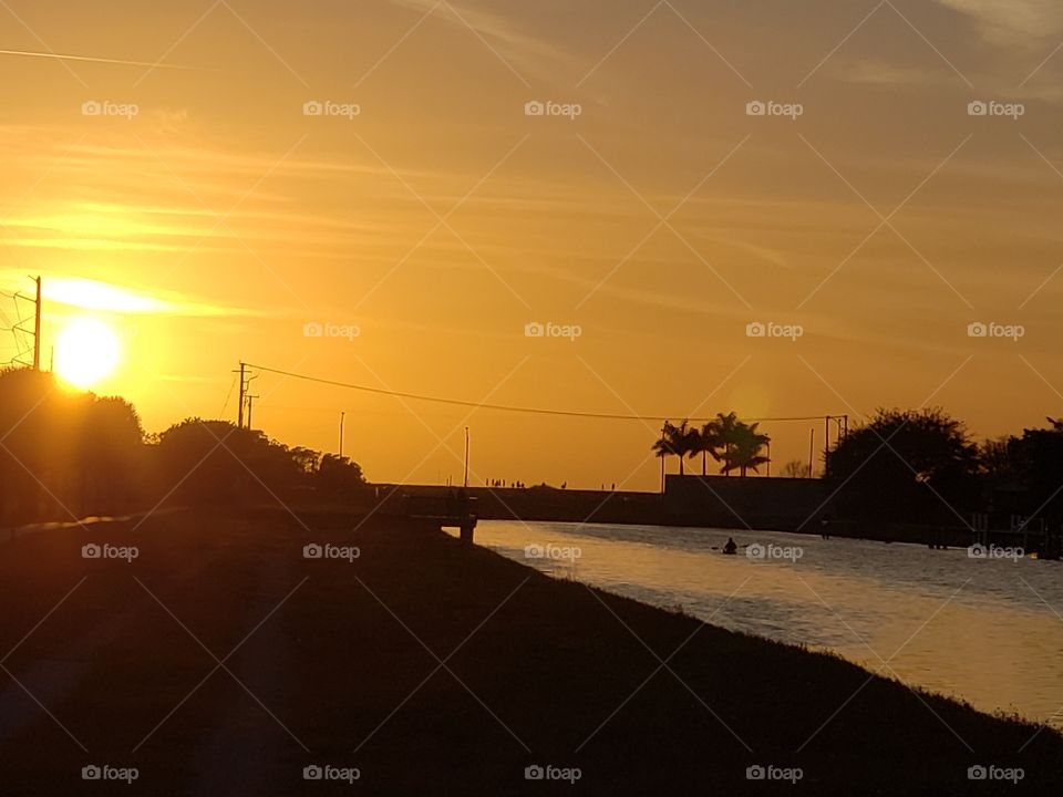Golden hour on the Everglades