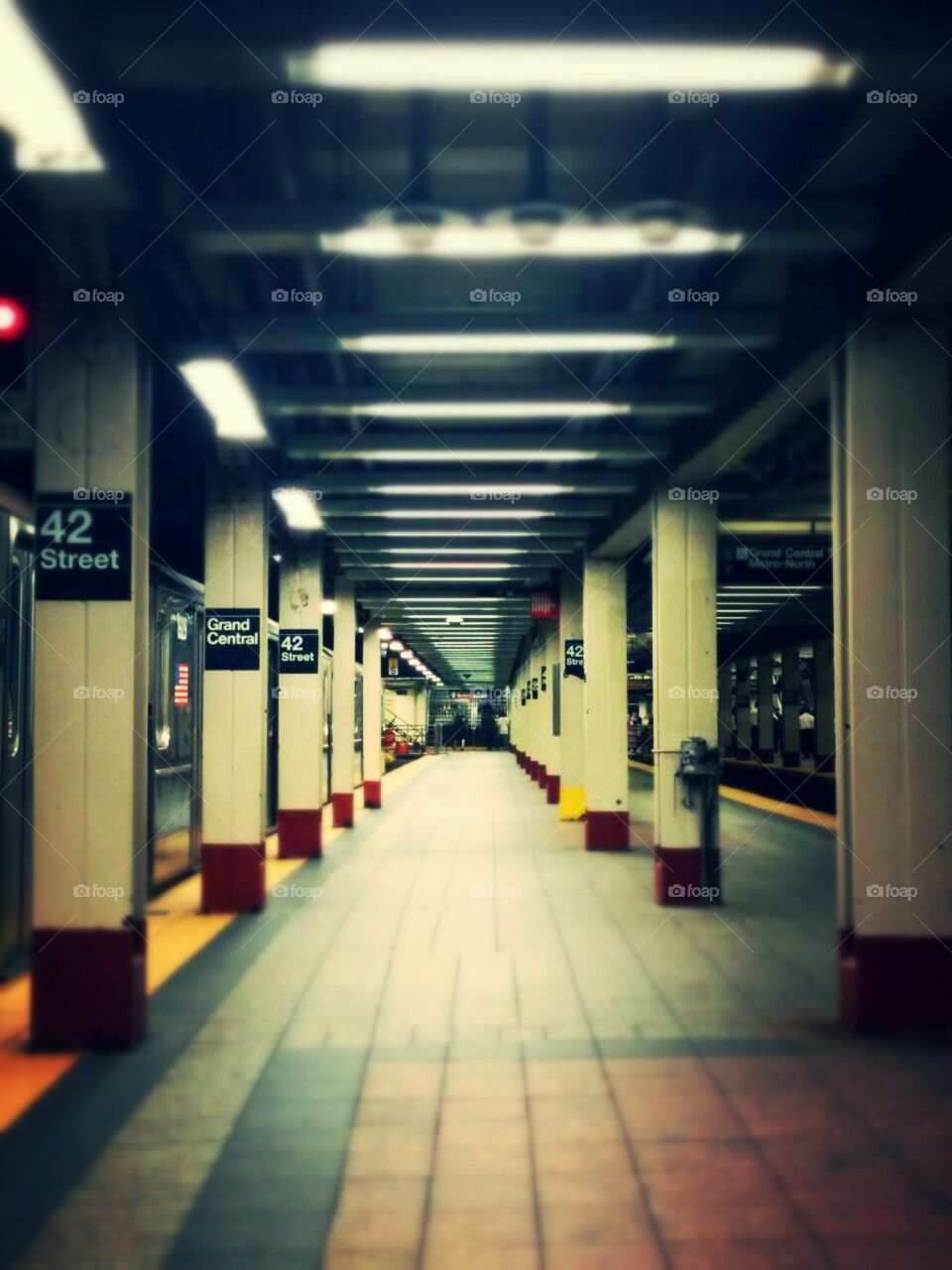 42 Street Subway Manhattan NY. The famous historical subway of New York