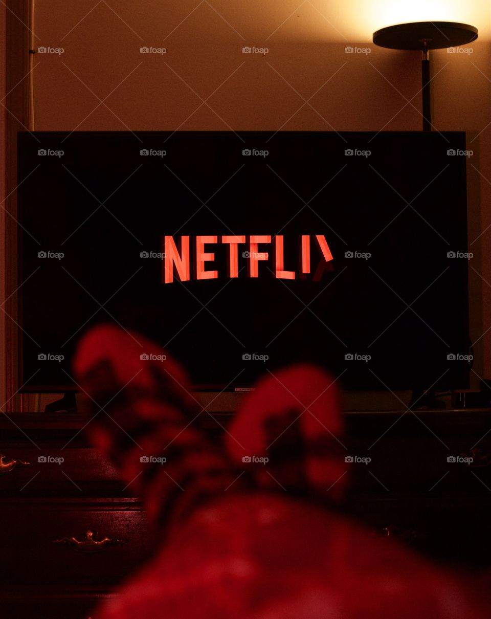 Netflix Loading while cuddled in the bedroom