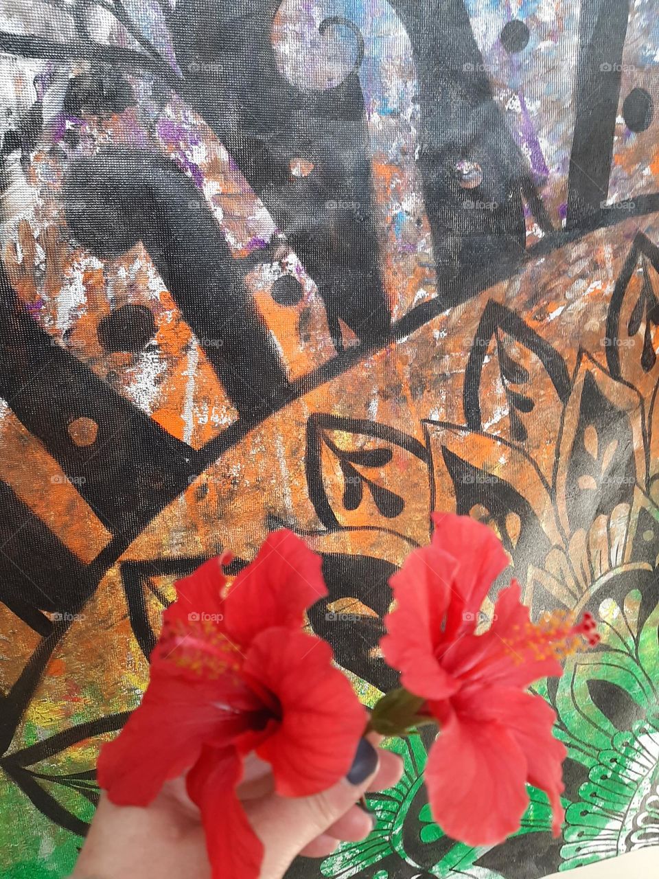 Wallpaper & Hibiscus