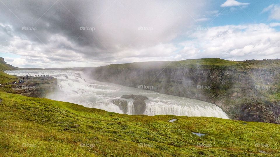 Gullfoss waterfall 