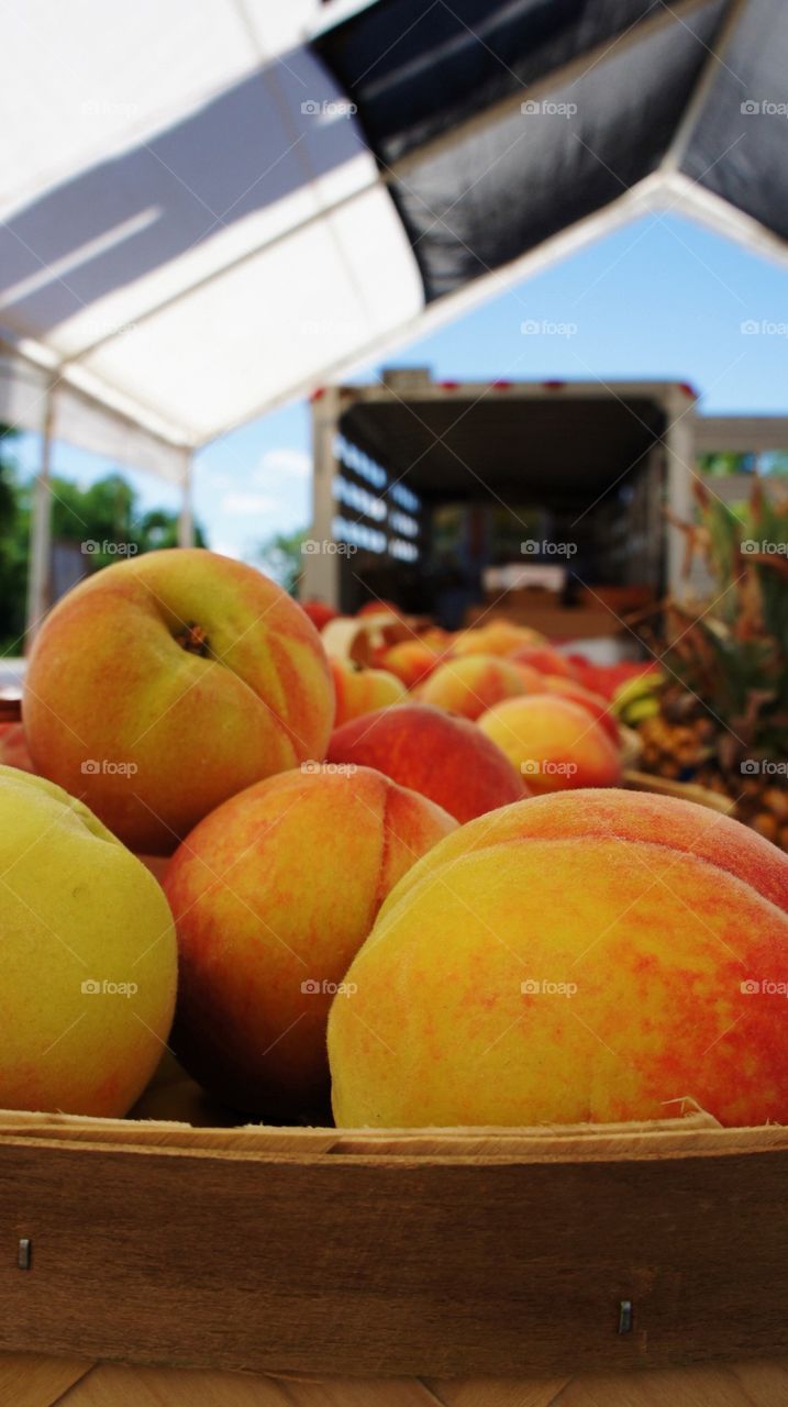 Peaches for sale