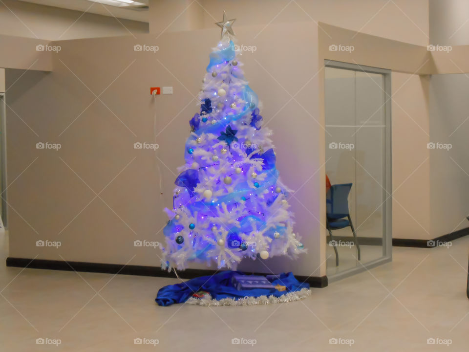 Blue Christmas Tree