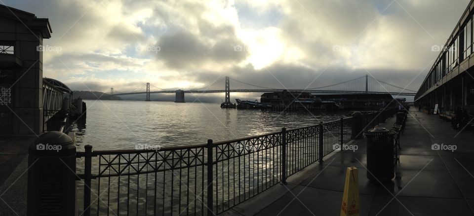 Bridge near ferry building in San Francisco 