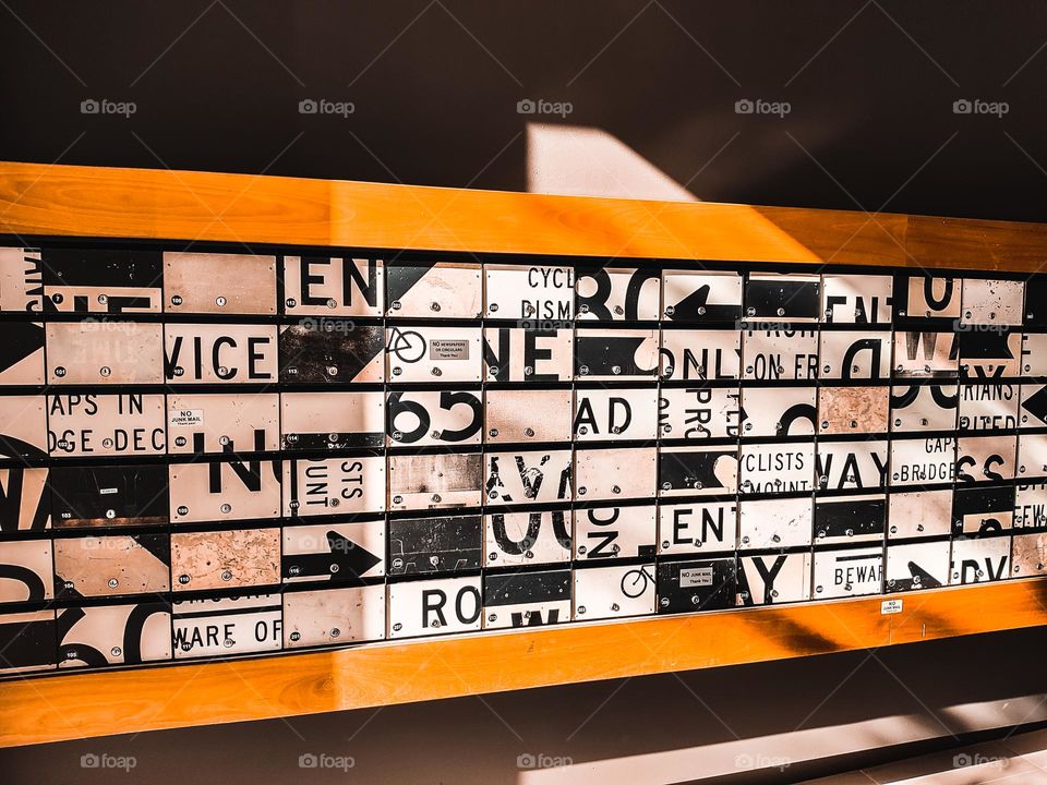 Designer mail boxes at Teneriffe, Brisbane