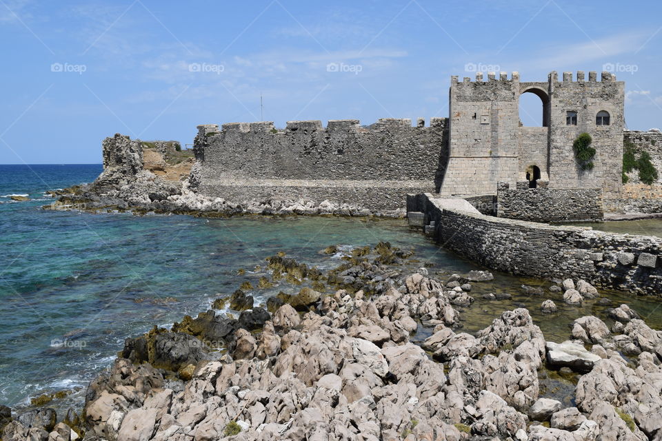 Methoni Castle. Greece Methoni castle gateway