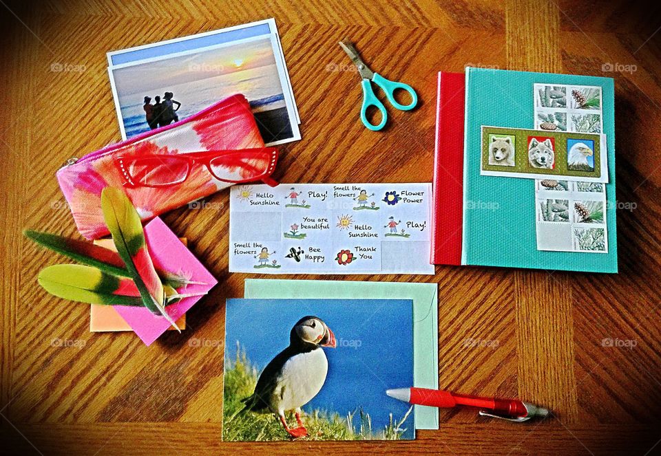 Desktop from above . Desktop from above 
