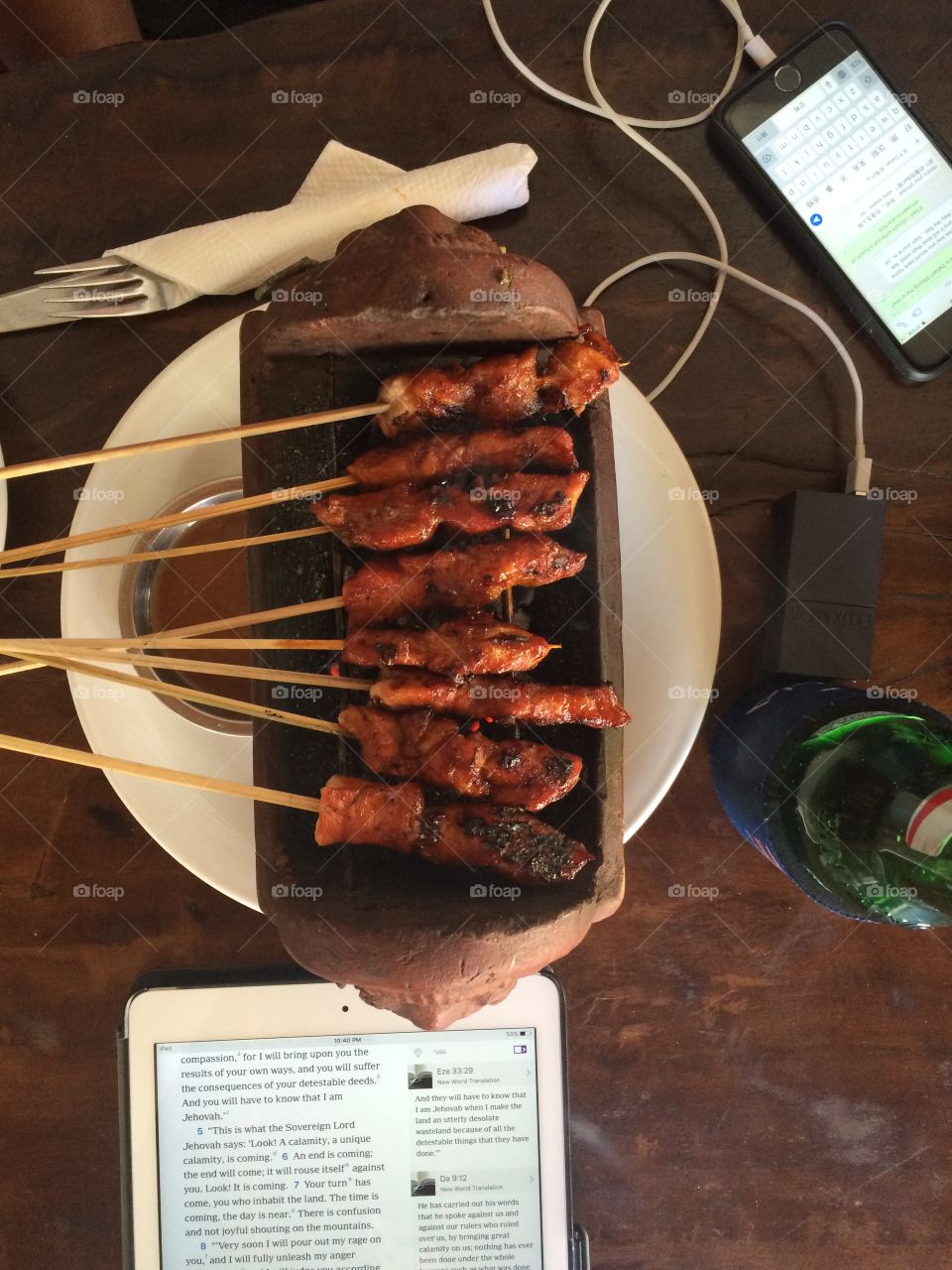 Satay in Kuta, Bali, Indonesia 