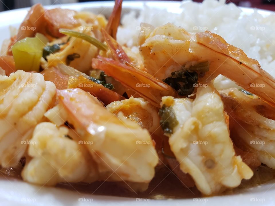 Shrimp and rice