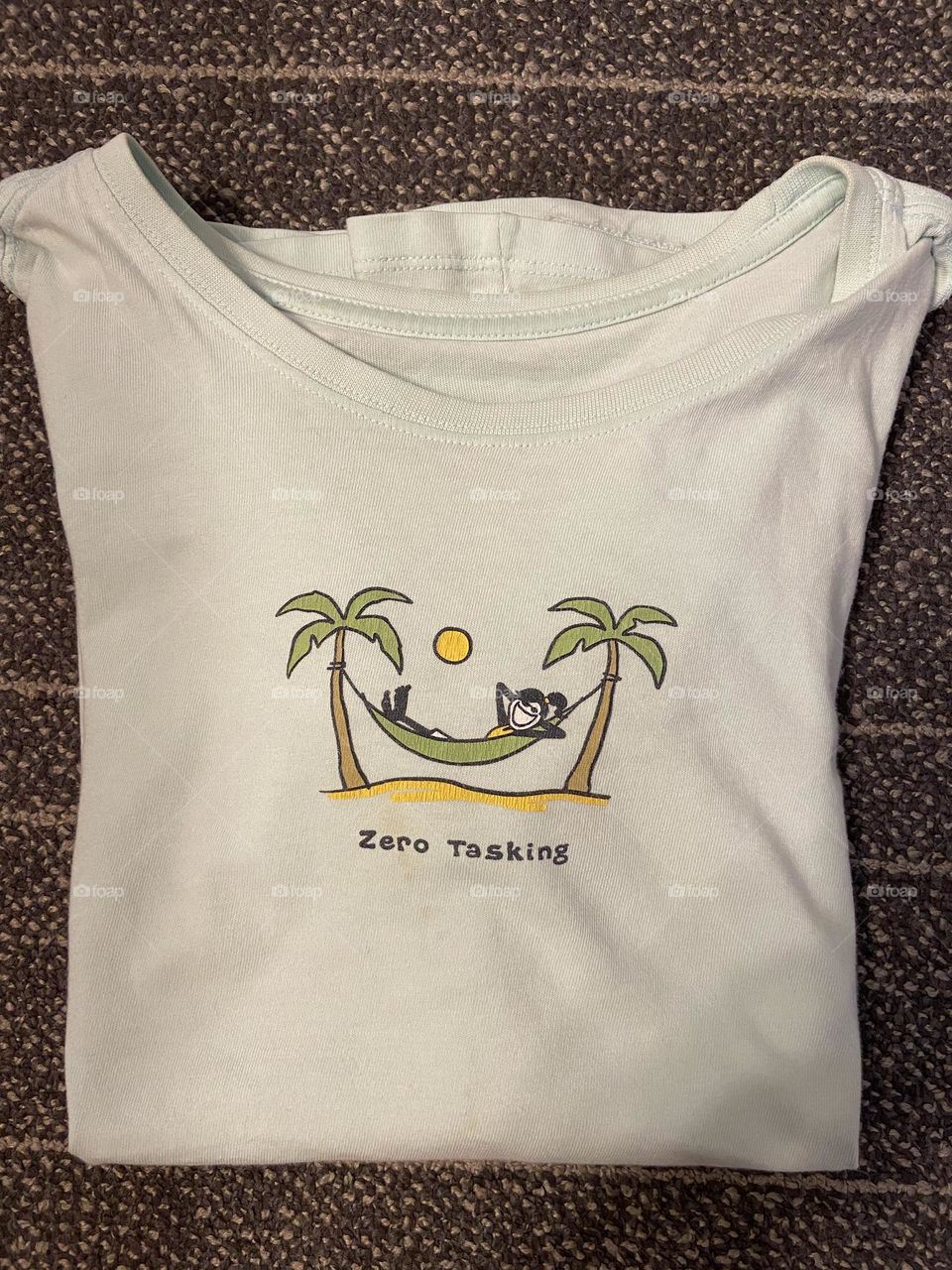 My favorite “Life is Good” T-shirt. Perfect for sending out happy summer vibes. In this busy world, we need to take time out to enjoy doing nothing. We all need to rest and recharge sometimes.