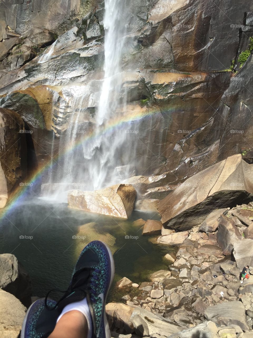 After hiking up a mountain in Yosemite, California last week- we came across this magical view!