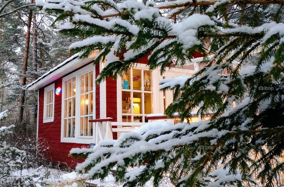 Winter season ❄️ Outdoor ❄️ Santa's house❄️