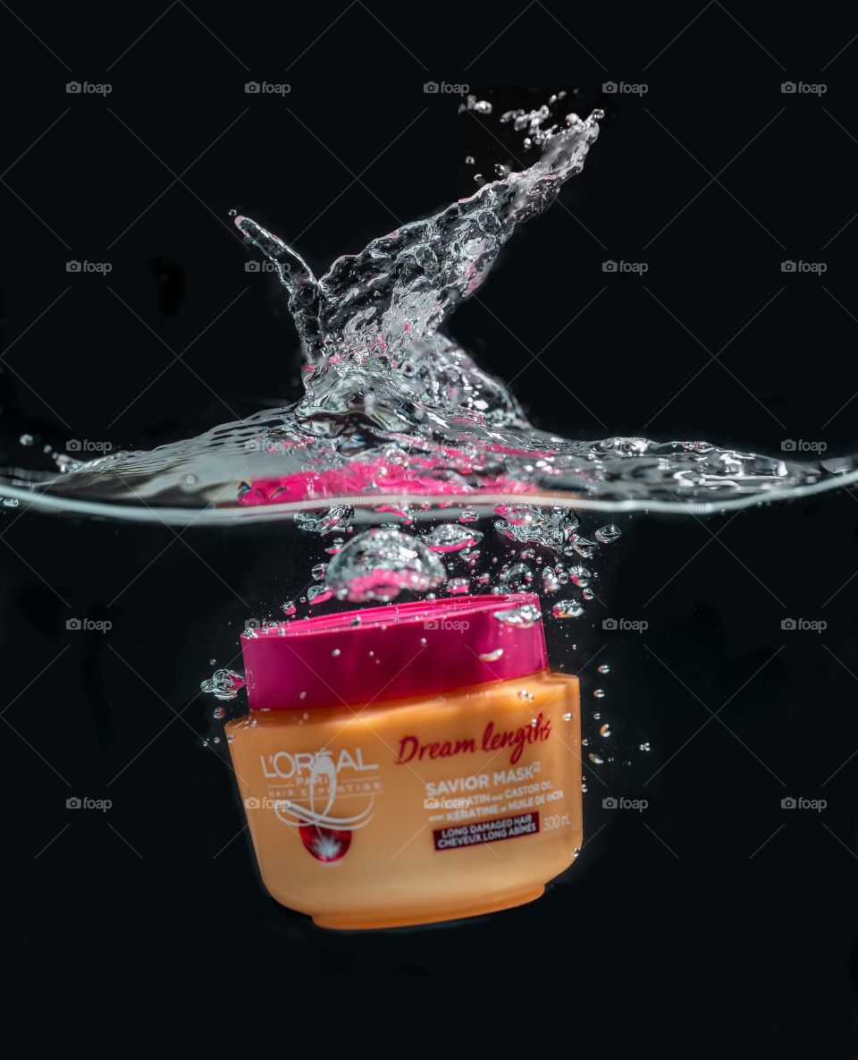 Splash product photography 