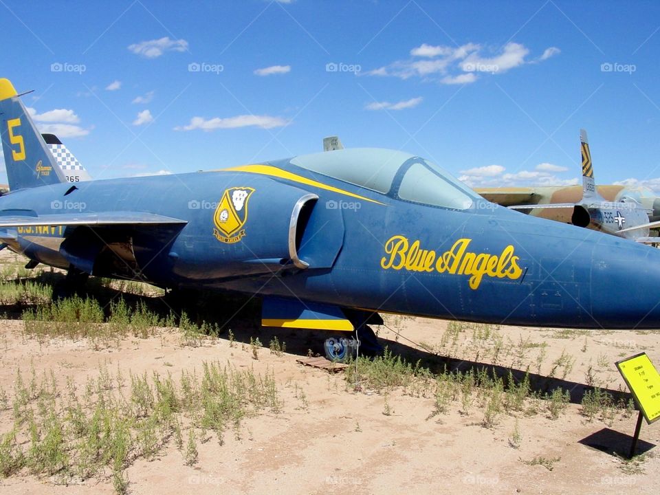 A once Blue Angel sits in the desert hopefully to be called Upon again
