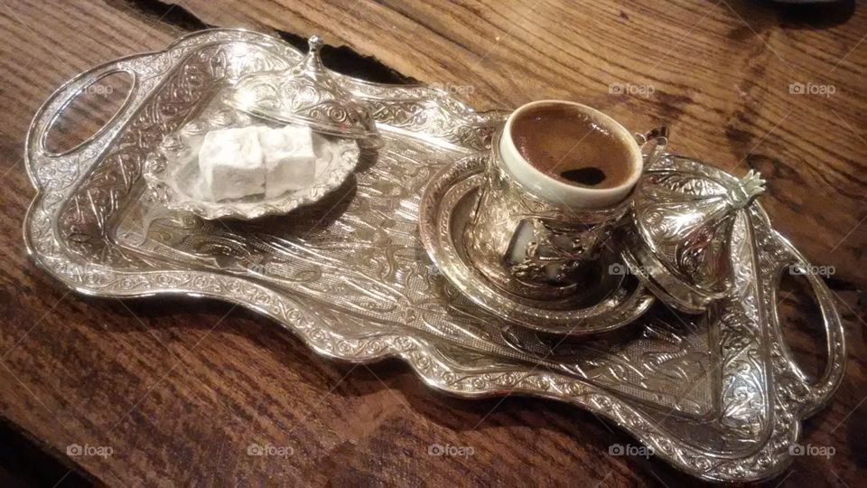Turkish coffee on a cool evening