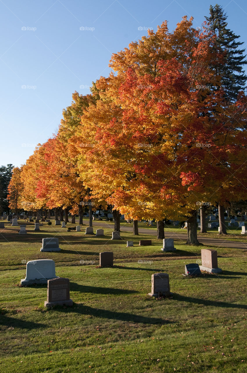 fall gilford new hampshire autumn cemetery by bobmanley