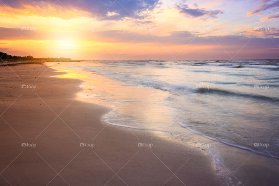 Sunset, Beach, Water, Dawn, Ocean