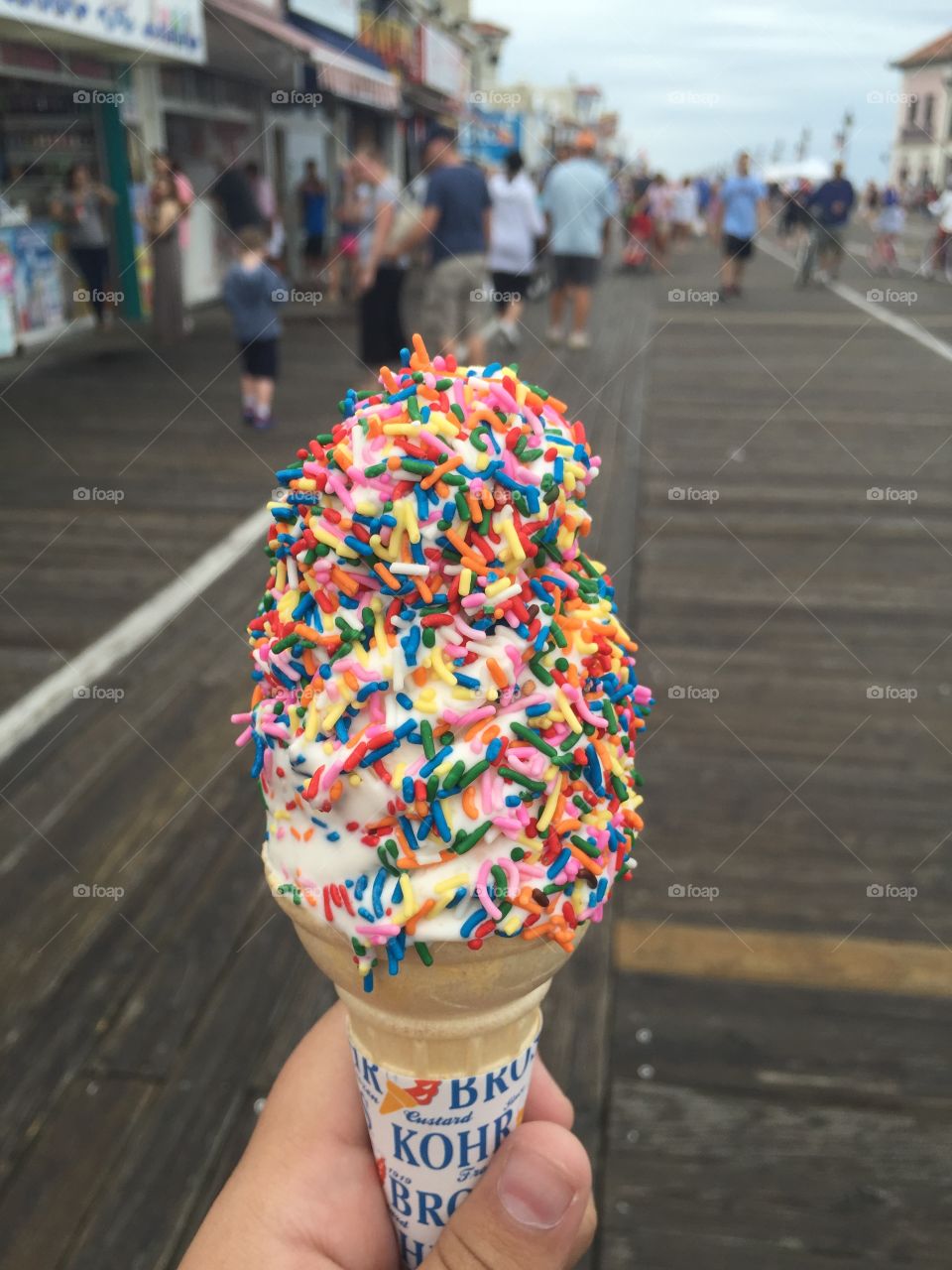 Vanilla with rainbow sprinkles is always one of the easiest decisions for me. 