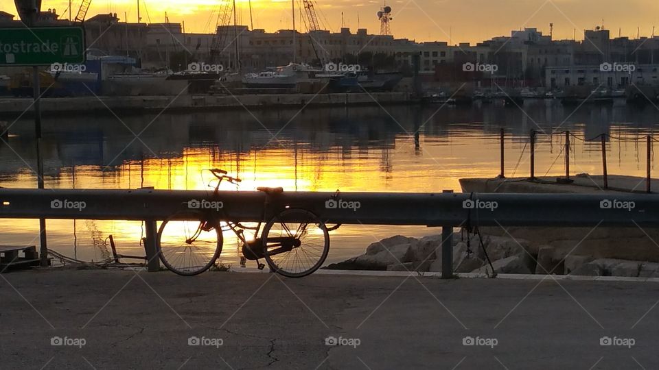 Bicycle and Sunset