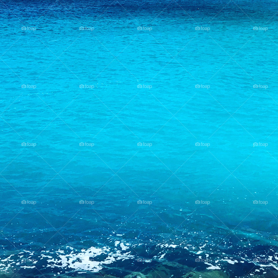 turquoise sea in the Cape Verde Islands