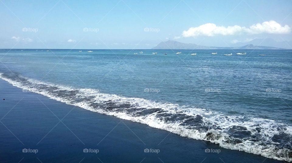 Beach view in the morning.