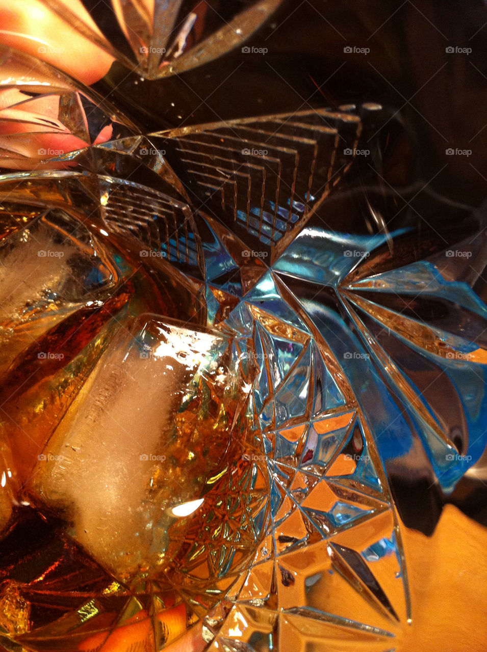 glass ice drink rum by kurekuremartin