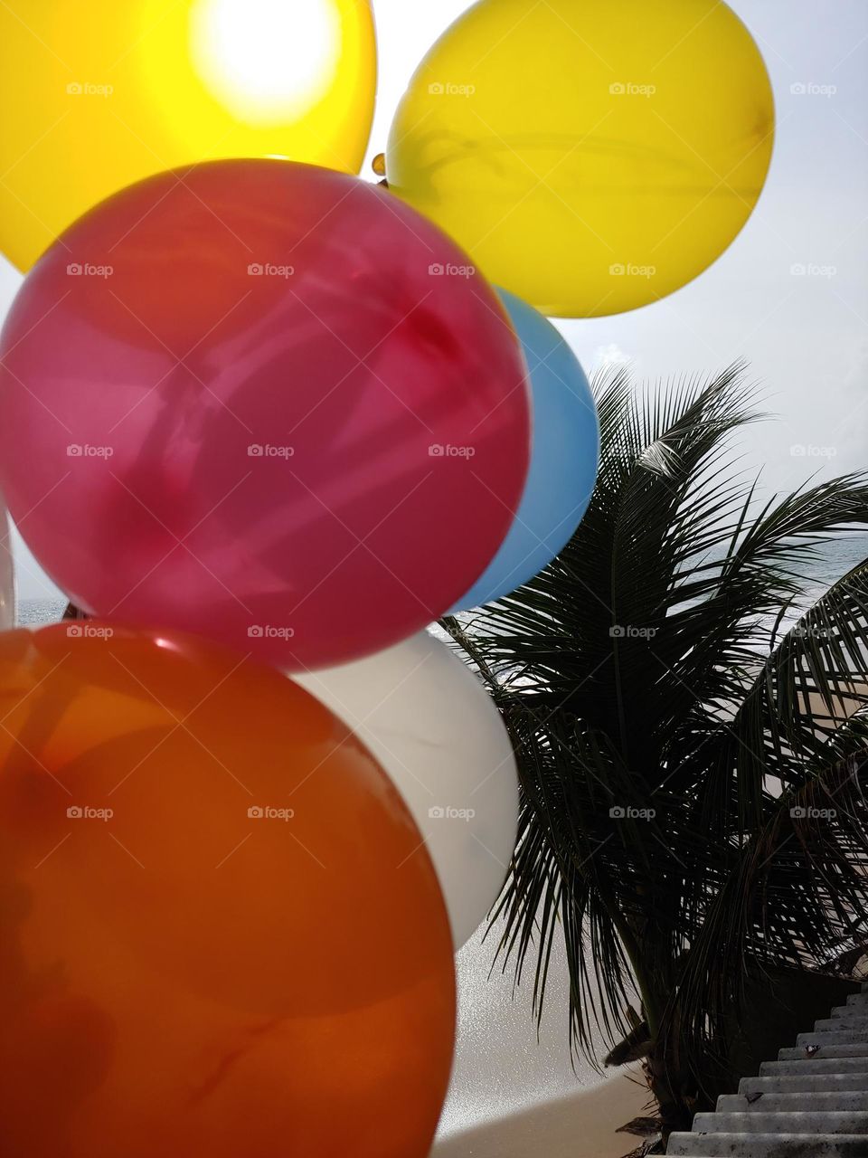 helium balloons captured