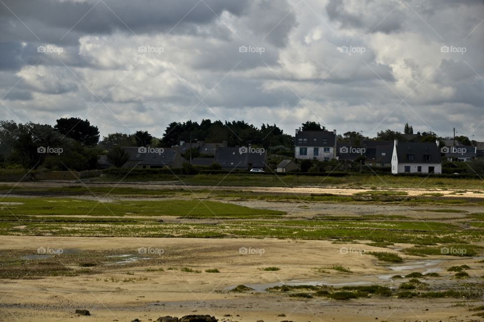 clouds over the city