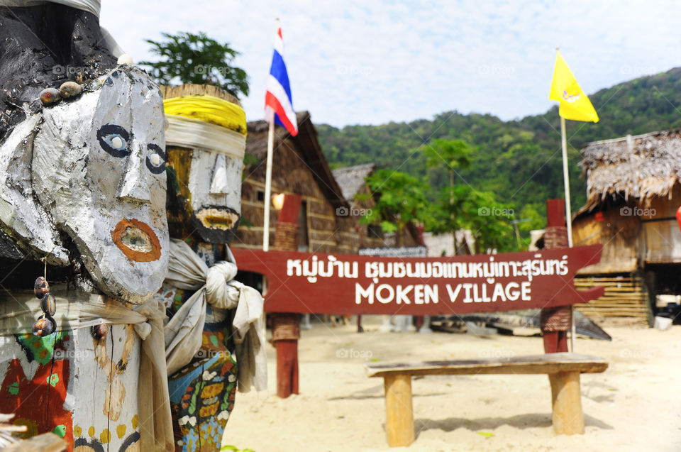 Moken village, Group of Surin island, Thailand