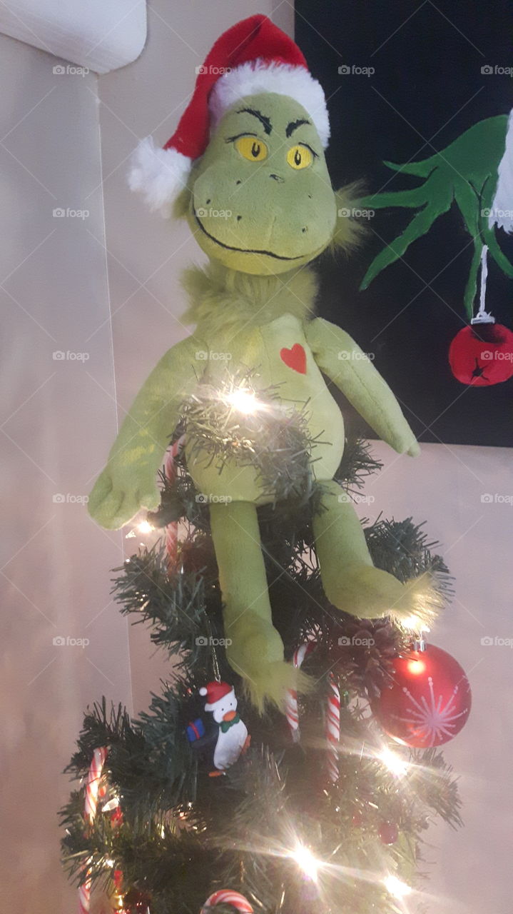 grinch as a tree topper