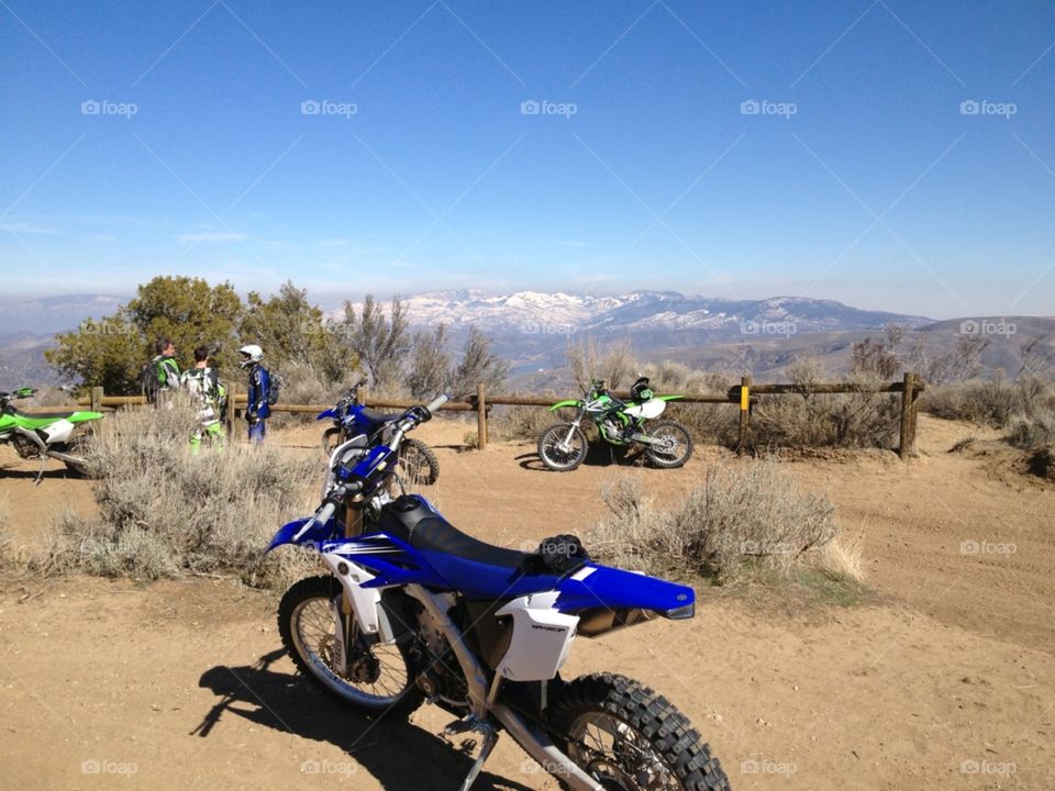 taking a break from riding