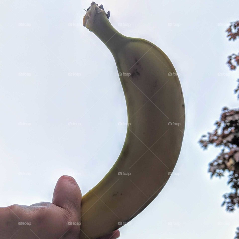 banana in the air