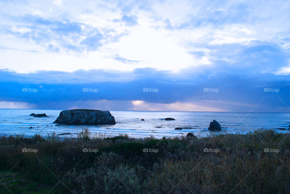 Cool Oregon coast sunset