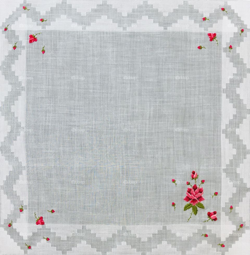 Frame framable Art Deco border square blank decorative embroidered background