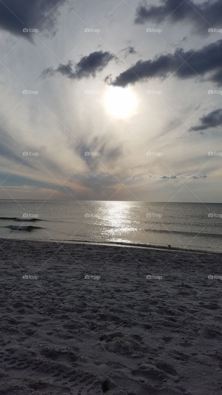 sunset on 4th Ave beach naples, fl gulf of mexico