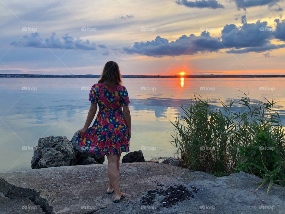 Sunset at the lake